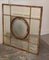Large 19th Century Industrial Window Mirror with Central Leaded Bottle Glass, 1860s 6