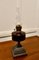 Preiselbeere Öllampe aus Glas mit dekorativem Eisensockel, 1870er 4