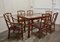 Mesa de invernadero y sillas Regency de bambú, años 60. Juego de 7, Imagen 2
