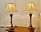 Shabby Crackle Painted Corinthian Column Table Lamps, 1970s, Set of 2 2