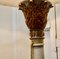 Shabby Crackle Painted Corinthian Column Table Lamps, 1970s, Set of 2 7