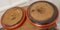 North African Folk Art Hand Made Red Ochre Dishes, 1950s, Set of 2, Image 4