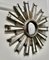 French Sunburst Industrial Look Polished Mirror, 1970s 5