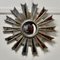 French Sunburst Industrial Look Polished Mirror, 1970s 6