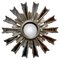 French Sunburst Industrial Look Polished Mirror, 1970s 1