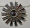French Sunburst Industrial Look Polished Mirror, 1970s 2