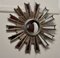 French Sunburst Industrial Look Polished Mirror, 1970s 3