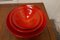 Bright Red Terracotta Dutch Bowls, 1970s, Set of 3, Image 4