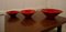 Cuencos holandeses de terracota en rojo brillante, años 70. Juego de 3, Imagen 7