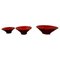 Bright Red Terracotta Dutch Bowls, 1970s, Set of 3 1