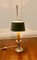 Lámpara de mesa francesa Toleware pintada y latón, años 20, Imagen 4