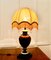 French Bulbous CeramicTable Lamp with Dome Lampshade, 1970s 2