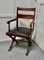 Arts & Crafts X-Frame Mahogany Desk Chair, 1880s 2