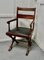 Chaise de Bureau Arts & Crafts avec Cadre en X en Acajou, 1880s 2