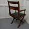 Chaise de Bureau Arts & Crafts avec Cadre en X en Acajou, 1880s 5
