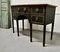 Regency Black and Gold Bow Front Serving Table with Cellerette, 1770s 3