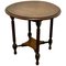 Round Oak Occasional Table with Undertier, 1880s 1