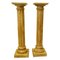 Pedestales de columna clásicos de pintura con acabado agrietado, años 30. Juego de 2, Imagen 1