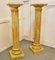 Classical Column Pedestals in Distressed Crackle Finish Paint, 1930s, Set of 2 3
