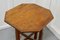 Tavolino ottagonale Arts & Crafts in quercia dorata, inizio XX secolo, Immagine 4