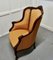 French Carved Walnut and Salon Chair in Silk, 1950s 10