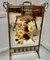 Large Victorian Brass and Roses Painted Mirror Fire Screen, 1880s 2