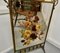 Large Victorian Brass and Roses Painted Mirror Fire Screen, 1880s, Image 5