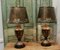 Large Bronze Colored Toleware Table Lamps, 1960s, Set of 2 2