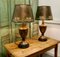 Lámparas de mesa Toleware grandes de color bronce, años 60. Juego de 2, Imagen 7