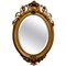 Large French Rococo Oval Gilt Wall Mirror, 1850s, Image 1