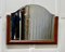 Espejo Art Déco de caoba con medio marco, años 20, Imagen 2
