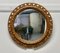 Specchio da parete convesso intagliato e dorato, anni '50, Immagine 3