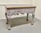 Georgian Baroque Bow Front Painted Console Side Table, 1800s 8