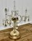 Lámpara de mesa Girandole francesa de latón y cristal, años 20, Imagen 5