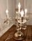Lámpara de mesa Girandole francesa de latón y cristal, años 20, Imagen 3