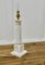 White Marble Corinthian Column Table Lamp, 1900s 10