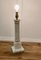White Marble Corinthian Column Table Lamp, 1900s 4