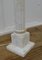 White Marble Corinthian Column Table Lamp, 1900s 8