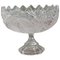 Large French Tazza Etched Cristal Pedestal Fruit Dish, 1960s 1