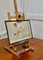 Cavalletto da tavolo pieghevole con schizzi di vernice di Winsor & Newton, anni '50, Immagine 3