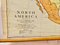 Large University Chart Political Map of North America by Bacon, 1920s 2