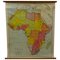 Large University Chart Physical Map of Africa by Bacon, 1920s 1