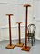 Tall Taylors Wooden Fabric Display Shop Stands, 1950, Set of 3 5