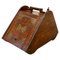 Victorian Oak Coal Box with Liner and Shovel, 1880s, Set of 2, Image 1