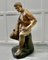 Grande Figurine en Plâtre du Forgeron Assis, 1920s 2