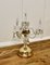 Lámpara de mesa francesa de latón y cristal, años 20, Imagen 6