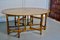 Large French Art Deco Gate Leg Wake Table in Wood, 1920 4