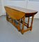 Large French Art Deco Gate Leg Wake Table in Wood, 1920 7