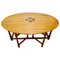 Large French Art Deco Gate Leg Wake Table in Wood, 1920, Image 1