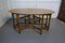 Large French Art Deco Gate Leg Wake Table in Wood, 1920, Image 2